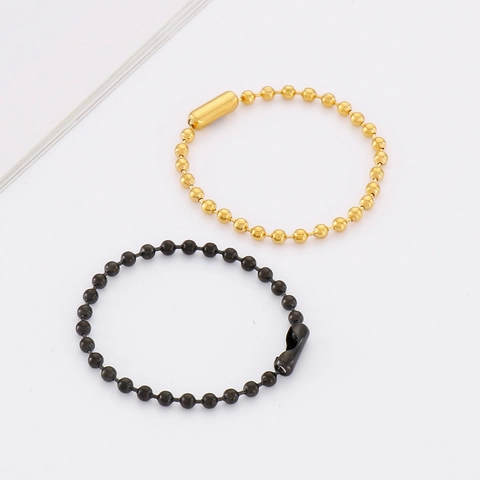 Roestvrijstalen Ball Chain Met Connector Voor DIY Sieraden Maken Label Sleutelhanger Accessoire