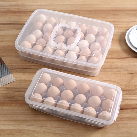 Eier Aufbewahrungsbox Transparent Kunststoff Stapelbar Mit Deckel Kühlschrank Küche Frischhaltebehälter Organizer