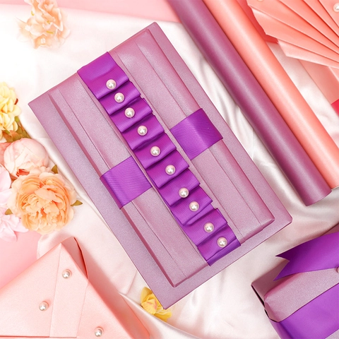 Pearlescent Gift Wrapping Paper Roll Luxury Self Adhesive Decorative Film For Wedding Birthday Valentine DIY Crafts