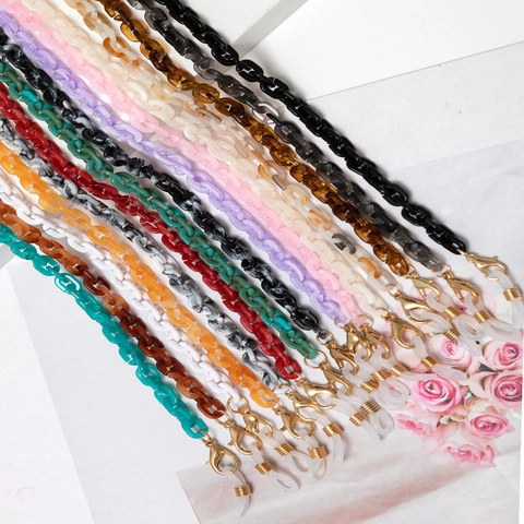 Catena Per Occhiali In Acrilico Cordino Per Mascherina Moda Cinturino Leopardato Supporto Da Collo Accessori Donna