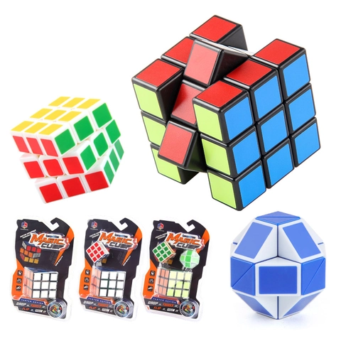 Professionele Magic Cube Puzzel Hersenkraker Kunststof Snel Glad Draaien Stressverlichtend Educatief Speelgoed Voor Kinderen
