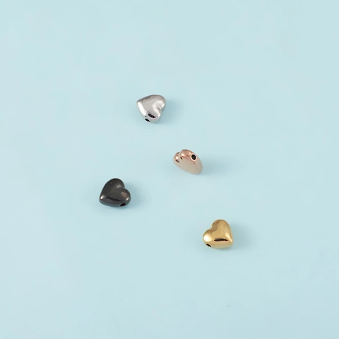 Dijes En Forma De Corazón Acero Inoxidable 304 Pulido Espejo Agujero Pequeño Para Hacer Joyas Collares Pulseras