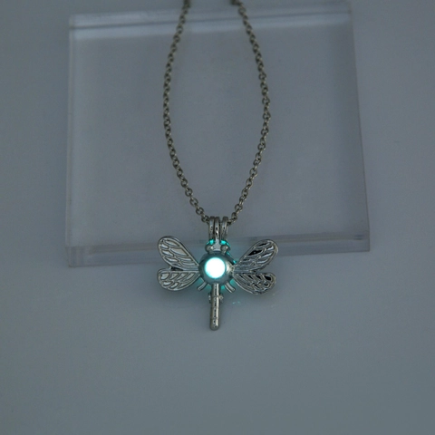 Collana Con Pendente Libellula Lega Luminosa Al Buio Vintage Retro Stile Ins Gioielli Di Nicchia Per Donne Regalo Di Moda