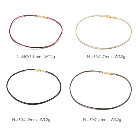 Waxed Rope Necklace Cord With Stainless Steel Lobster Clasp Minimalist DIY Jewelry Base Chain For Pendants Unisex