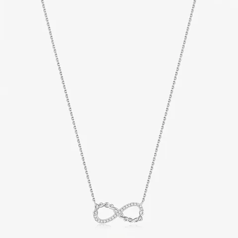 Collana Infinito In Argento Sterling 925 Design Mobius Con Zirconia Gioielli Romantici Minimalisti Per Donne
