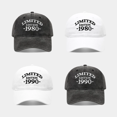 Limited Edition Embroidery Washed Cotton Baseball Cap Retro Adjustable Sport Sunshade Hat For Men Women Casual Outdoor