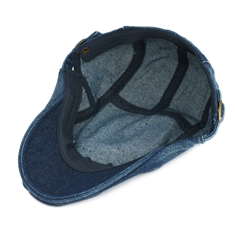 Gewassen Denim Platte Pet Retro Vintage Verstelbaar 100% Katoen Ivy Newsboy Hoed Voor Heren Dames
