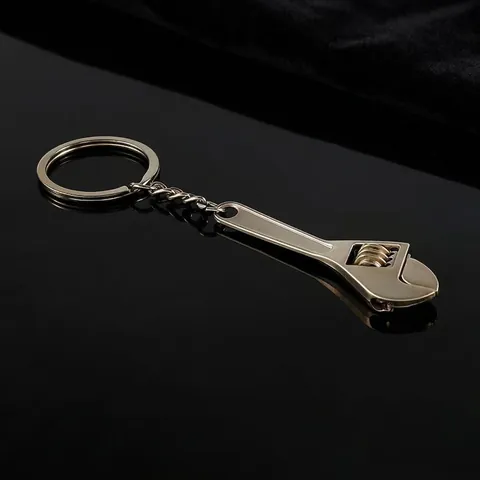 Mini Tool Keychains Creative Zinc Alloy Adjustable Wrench Hammer Pliers Novelty Metal Keyring Pendant Gifts Men Women
