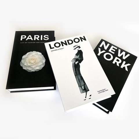 Modern Minimalist Decorative Fake Book Model Nordic Style Coffee Table Book Box Fashion City Book Prop Home Decor