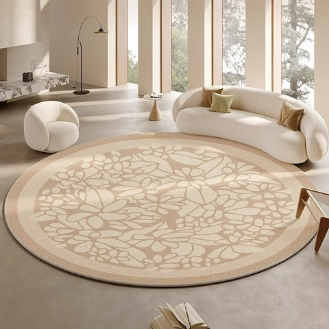Alfombra Redonda Mandala Estilo Bohemio Sala De Estar Dormitorio Alfombra Impermeable Resistente A Manchas Antideslizante Moderna