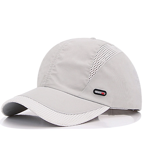 Sneldrogende Baseballpet Heren Dames Ademend Mesh Korte Rand Sporthoed Outdoor Zonbescherming Verstelbaar Zachte Top