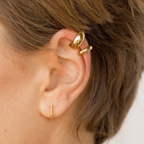 Ear Cuff In Acciaio Inossidabile A Forma Di C Orecchini Geometrici Senza Buco Minimalisti Retro Moda Per Donna