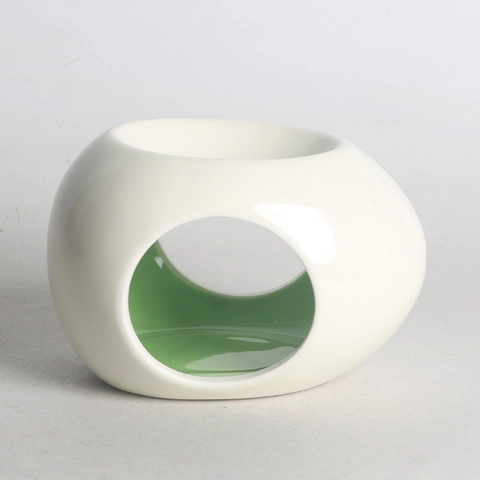 Ceramic Aromatherapy Burner Essential Oil Fragrance Diffuser Abstract Face Decorative Candle Holder Home Decor SPA Aroma Lamp