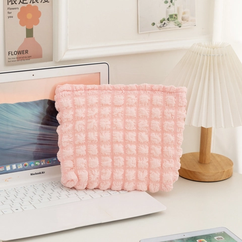 Puffy Bubble Cosmetic Bag Large Capacity Portable Polyester Cloud Makeup Organizer Travel Toiletry Wash Bag For Women