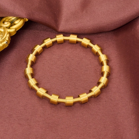 Bracciale Rigido a Molla in Acciaio Inossidabile Minimalista per Uomo Donna Gioielli da Polso Galvanizzati Geometrici in Stile Industriale