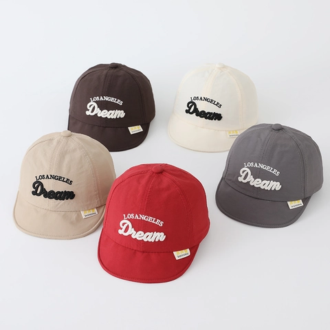 Berretto Da Baseball A Asciugatura Rapida Per Bambini Tesa Morbida Cappello Da Sole Traspirante Con Ricamo Lettere Copricapo Regolabile