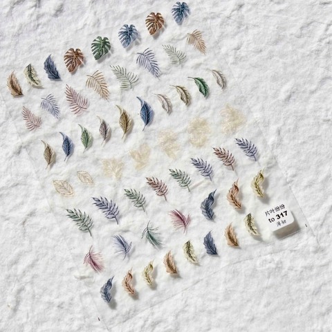 Adesivi Per Nail Art Ultra Sottili Flessibili Motivi Foglie Tropicali Autoadesivi Decorazione Manicure Fai Da Te Stile Botanico