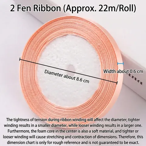 Satin Ribbon Satiny Polyester Fabric Tape For Gift Wrapping DIY Crafts Wedding Party Decoration Hair Accessories