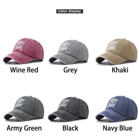 Gorra De Béisbol De Algodón Lavado Vintage Impresa Slogan Distressed Dad Hat Ajustable Protección Solar Unisex