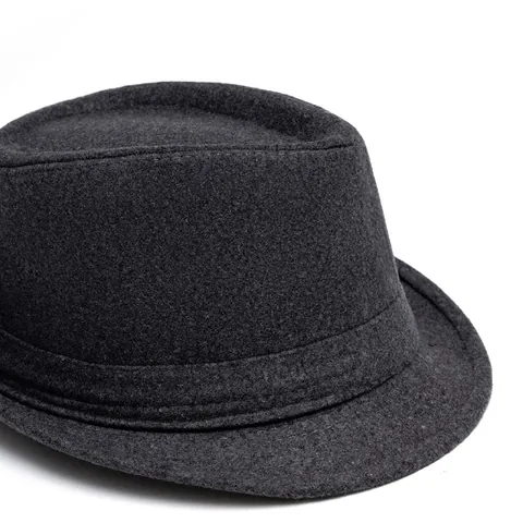 Classic Fedora Hat For Men Women Cotton Polyester Felt Warm Vintage Solid Color Jazz Style Winter Autumn Accessory