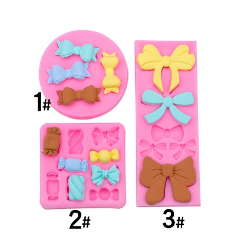 Bowknot Candy Silicone Mold DIY Fondant Cake Decorating Chocolate Baking Tools Sugar Craft Clay Resin Art Multipurpose
