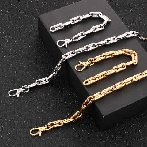 Conjunto De Joyas De Acero Inoxidable Collar Y Pulsera Cadena Grano De Café Nariz De Cerdo Eslabón Geométrico Punk Hombre