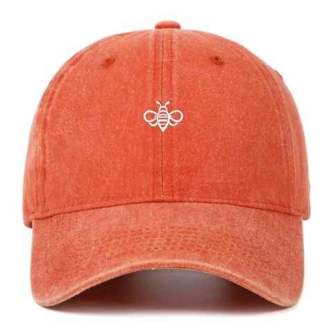 Cappellino Da Baseball In Cotone Lavato Con Ricamo Ape Cappello Da Sole Vintage Regolabile Per Donna