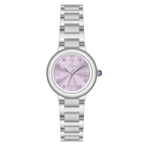 Elegant Women Quartz Watch Alloy Metal Strap Rhinestone Roman Numerals Waterproof Analog Luxury Fashion Ladies Wristwatch