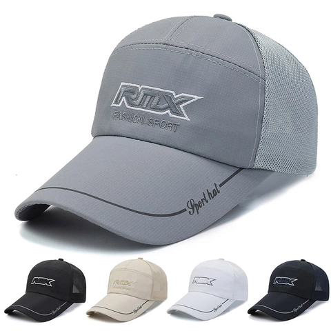 Mesh Honkbalpet Ademend Sneldrogend Polyester Zonnehoed Verstelbare Outdoor Sport Mode Voor Heren Dames