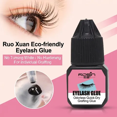 Colle Pour Extension De Cils Inodore Séchage Rapide Adhésif Noir Pour Cils Professionnel Utilisation Individuelle Formule Douce