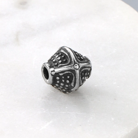 Stainless Steel Beads Relief Cross Celtic Knot Pattern Antique Spacer Charms For DIY Bracelet Necklace Jewelry Making