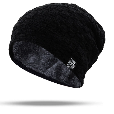 Berretto Beanie Invernale Per Uomini Donne Lavorato A Maglia Texture Waffle Foderato In Pile Caldo Cappello Da Sci