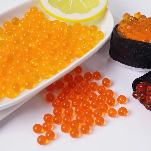 Realistic Artificial Caviar Miniature Food PVC Round Beads For Dollhouse Kitchen Pretend Play Photography Props