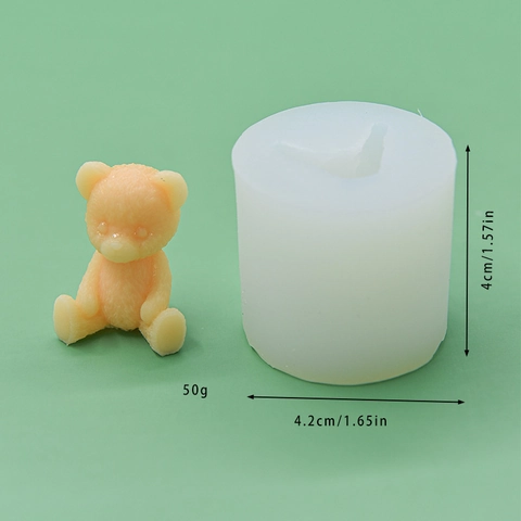 Zittende Beer Siliconen Vorm Voor DIY Taart Fondant Chocolade Mousse Kaars Maken Schattig Handgemaakt Gereedschap