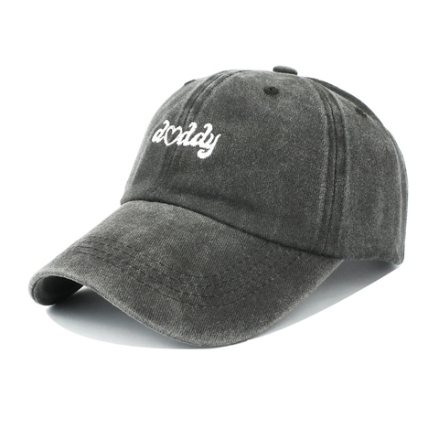 Casquette De Baseball En Coton Lavé Vintage Broderie Daddy Ajustable Style Rétro Chapeau Soleil Hommes Femmes