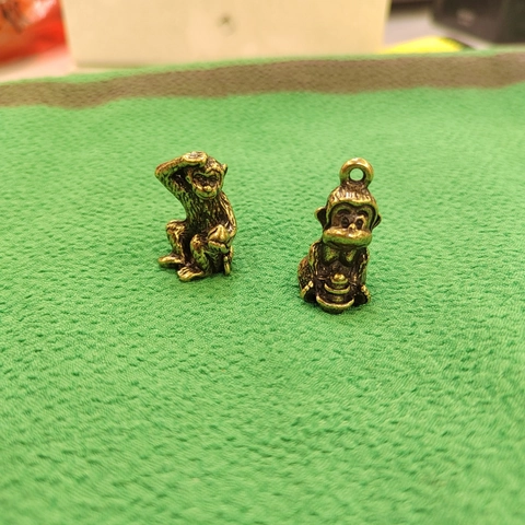 Retro Messing Affenkönig Sun Wukong Figur Zinklegierung Schreibtisch Ornament Chinesisches Sternzeichen Statue Miniatur