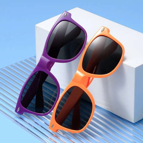 Fashion Square Frame Sunglasses Plastic Resin Lenses Rivet Detail Vintage Style UV Protection Outdoor Unisex Eyewear