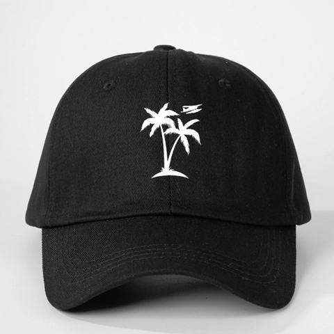 Baseballkappe Mit Kokospalmen Flugzeug Druck Verstellbar Polyester Sonnenschutz Sommer Freizeit Outdoor Hut