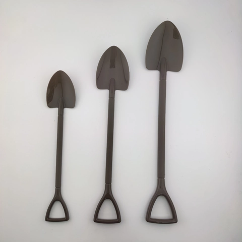 Mini Plastic Shovel Christmas Tree Hanging Ornaments DIY Crafts Spades Colorful Toy Accessories Holiday Party Decor