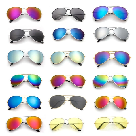 Occhiali Da Sole Aviatore Montatura In Metallo Polarizzati UV400 Guida Pesca Retro Moda Uomo Donna