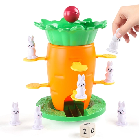 Torre Di Equilibrio Ravanello Gioco Da Tavolo Plastica Educativo Interattivo Giocattolo Puzzle Per Genitori Figli Bambini Regali