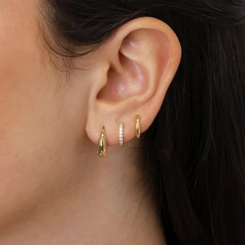 Minimalistische Kupfer Strass Tränen Ohrringe Für Damen Mode Vielseitige INS Cold Style Pendeln Täglicher Schmuck
