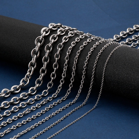 Minimalist Cable Chain Necklace Stainless Steel Polished Round Edge O-Chain Jewelry For Men And Women Versatile Style