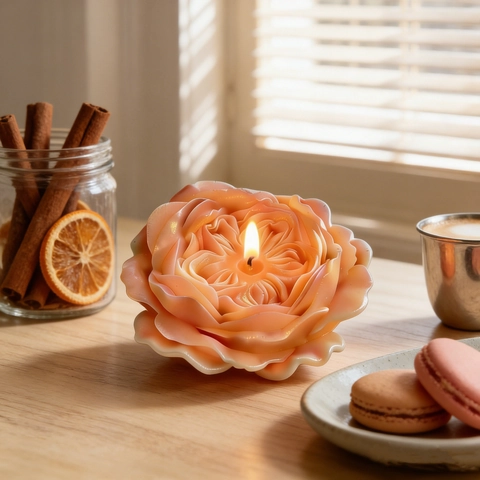 3D Austin Rose Carnation Flower Silicone Mold DIY Handmade Candle Soap Cake Decorating Baking Tool Kitchen Accessories
