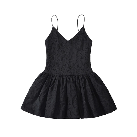 Abito Mini da Donna Sexy con Scollo a V Jacquard Floreale Vestibilità Aderente Spalline Sottili Senza Schienale Linea A Festa Casual