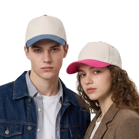 Berretto Da Baseball 100% Cotone Regolabile Contrasto Di Colore Parasole Minimalista Casual Cappello Sportivo Uomo Donna
