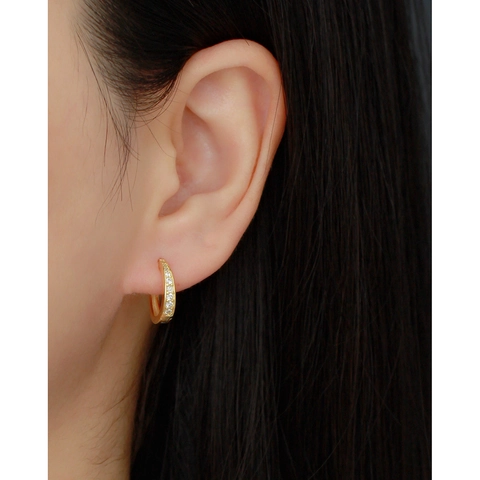 Créoles En Argent Sterling 925 Avec Zircon Scintillant Bijoux Géométriques Minimalistes Pour Femmes Style Luxe Léger