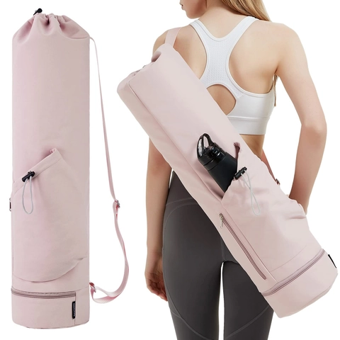 Multifunctionele Waterdichte Yogamat Tas Sport Fitness Rugzak Met Waterfles Vak Natte Compartiment Verstelbare Band