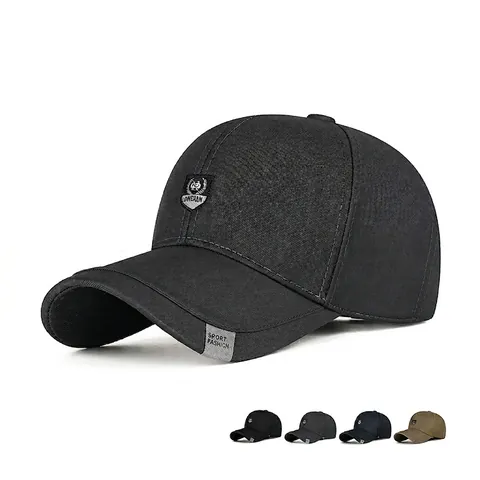 Baseball Cap Polyester Twill Verstellbarer Sonnenhut Outdoor Sport Mode Schild Logo Gebogene Krempe Unisex