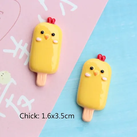 Resin Popsicle Ice Lolly Charms Cartoon Animal Halloween Pumpkin Ghost Flatback For DIY Phone Case Jewelry Making